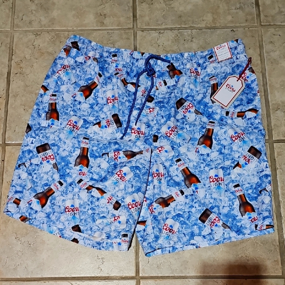 Blue Swim Shorts Coors Light for Men XLT